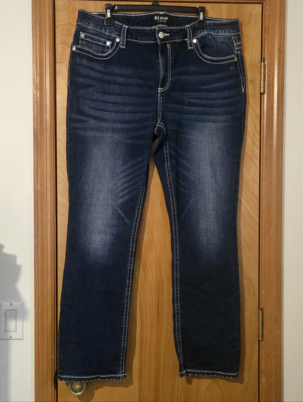 Lotus By Miss Me Dark Indigo Jeans Size 37/24
